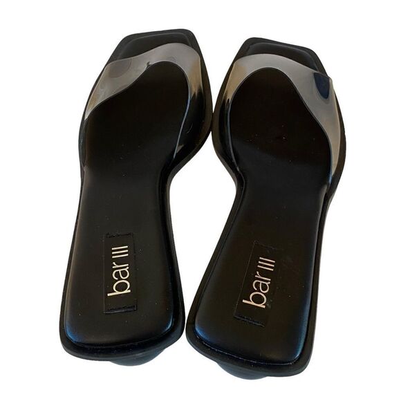 Bar III Black Slip On Glass Ball Heeled Sandals in Ladies Sz 10.5 - Picture 5 of 6